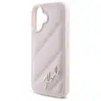 Karl Lagerfeld Quilted Signature Θήκη με Επένδυση Συνθετικού Δέρματος Ροζ (iPhone 16) - Image 6