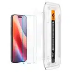Spigen GLAS.tR EZ Fit Sensor Protected Tempered Glass 2-Pack (iPhone 16 Pro) AGL07928 - Image 5