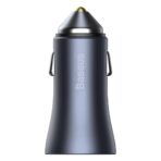 Baseus - Φορτιστής Αυτοκινήτου Golden Pro (TZCCJD-B0G) - USB-A, USB-C, 40W with Cable Type-C to Lightning - Σκούρο Γκρί - Image 3