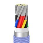 Baseus - Data Cable Crystal Shine (CAJY000605) - Type-C to Type-C, 100W, 1.2m - Μώβ - Image 3