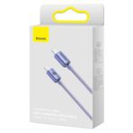 Baseus - Data Cable Crystal Shine (CAJY000605) - Type-C to Type-C, 100W, 1.2m - Μώβ - Image 7