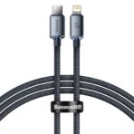 Baseus - Data Cable Crystal Shine (CAJY000301) - Type-C to Lightning, 20W, 2m - Μαύρο