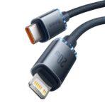 Baseus - Data Cable Crystal Shine (CAJY000301) - Type-C to Lightning, 20W, 2m - Μαύρο - Image 4