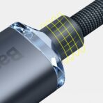 Baseus - Data Cable Crystal Shine (CAJY000201) - Type-C to Lightning, 20W, 1.2m - Μαύρο - Image 5
