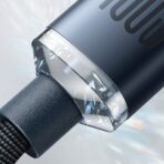 Baseus - Data Cable Crystal Shine (CAJY000701) - Type-C to Type-C, 100W, 2m - Μαύρο - Image 4
