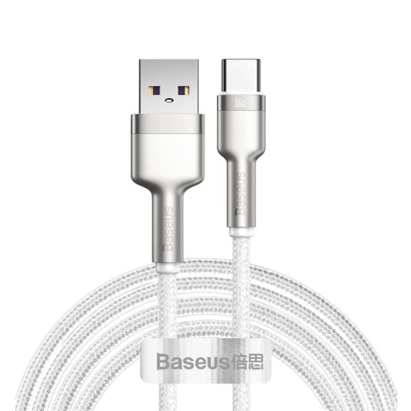 Baseus - Data Cable Cafule Series Metal (CAig000202) - USB to Type-C 66W, 2m - Λευκό