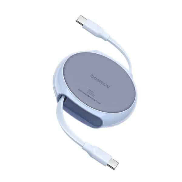 Baseus - Data Cable Pathfinder Series (P10368400311-00) - Type-C to Type-C, 100W, 1m, Retractable - Galaxy Μπλε