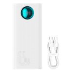 Baseus - Power Bank (P10022402223-00) - 4x USB, Type-C, Lighting, Micro-USB, Fast Charge, 65W, 26800mAh, Cable USB-C - Λευκό - Image 4