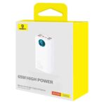 Baseus - Power Bank (P10022402223-00) - 4x USB, Type-C, Lighting, Micro-USB, Fast Charge, 65W, 26800mAh, Cable USB-C - Λευκό - Image 7
