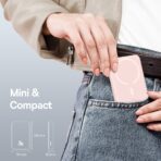 Baseus - Power Bank Mini Air (P10059001413-00) - Type-C, MagSafe Charging, 20W, 10000mAh, with Cable Type-C, 30cm - Ροζ - Image 5