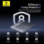 Baseus - Power Bank Blade (P10063801733-00) - 2x Type-C, 65W, 12000mAh, Digital Display, with Cable USB-C - Πορτοκαλί - Image 3