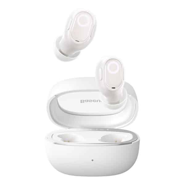 Baseus - Ασύρματα Earbuds WM02+ (NGTW370302) - True Wireless Stereo, Bluetooth V5.3, Smart Display - Creamy Λευκό