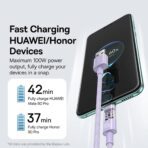 Baseus - Data Cable Gem (P10373002511-01) - USB to Type-C, Super Fast Charging 100W, 2m - Nebula Μώβ - Image 5