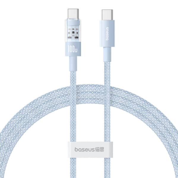 Baseus - Data Cable Gem (P10373000311-00) - Type-C to Type-C, Super Fast Charging 100W, 1m - Galaxy Μπλε