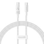 Baseus - Data Cable Gem (P10373000211-00) - Type-C to Type-C, Super Fast Charging 100W, 1m - Moon Λευκό
