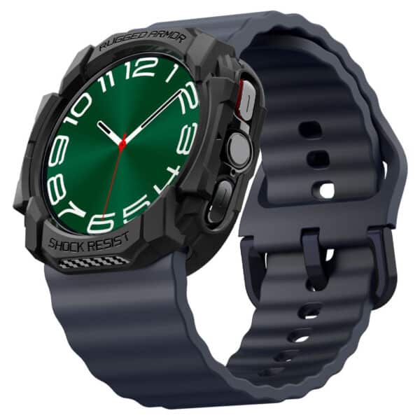 Spigen - Rugged Armor Θήκη Σιλικόνης - Samsung Galaxy Watch Ultra 47mm - Μαύρο