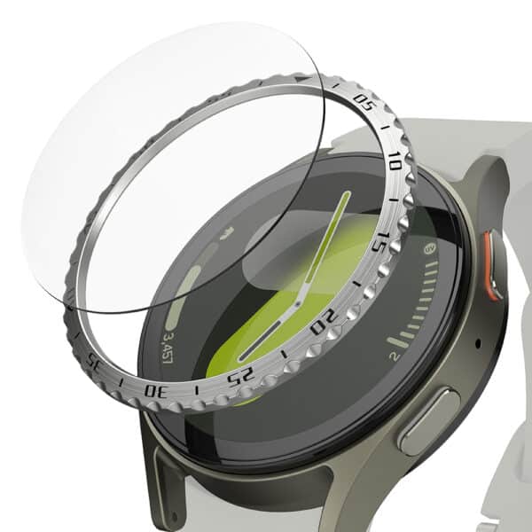 Ringke - Bezel Styling - Προστατευτικό Οθόνης Samsung Galaxy Watch7 40mm - Ασημί Pattern5 (CB-GW7-40-01)