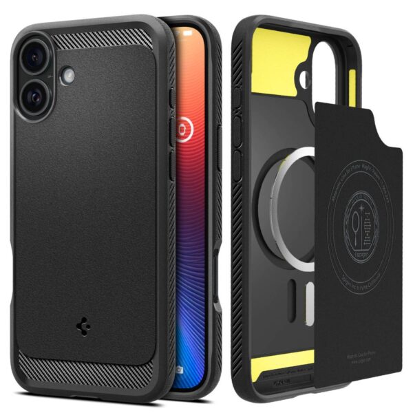 Spigen - Rugged Armor MagSafe - iPhone 16 - Matte Μαύρο