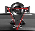 Baseus - Βάση Στήριξης Αυτοκινήτου Osculum (SUYL-XP01) - Gravity Grip για Dashboard, Windshield - Μαύρο - Image 7