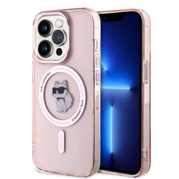 Karl Lagerfeld - IML MagSafe (KLHMP15XHFCCNOP) - iPhone 15 Pro Max - Ροζ Choupette