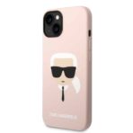 Karl Lagerfeld - Silicone MagSafe (KLHMP14MSLKHLP) - iPhone 14 Plus - Light Ροζ Karl`s Head - Image 5