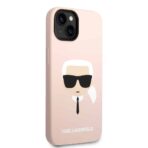 Karl Lagerfeld - Silicone MagSafe (KLHMP14MSLKHLP) - iPhone 14 Plus - Light Ροζ Karl`s Head - Image 4