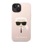 Karl Lagerfeld - Silicone MagSafe (KLHMP14MSLKHLP) - iPhone 14 Plus - Light Ροζ Karl`s Head - Image 2