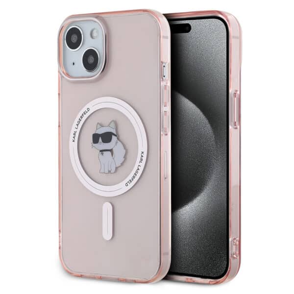 Karl Lagerfeld - IML MagSafe (KLHMP14SHFCCNOP) - iPhone 14 - Ροζ Choupette