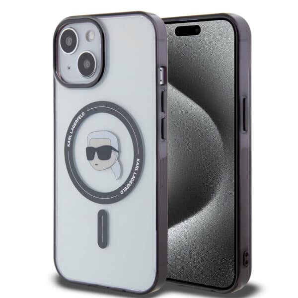 Karl Lagerfeld - IML MagSafe (KLHMP15MHKHNOTK) - iPhone 15 Plus - Διάφανο Karl`s Head
