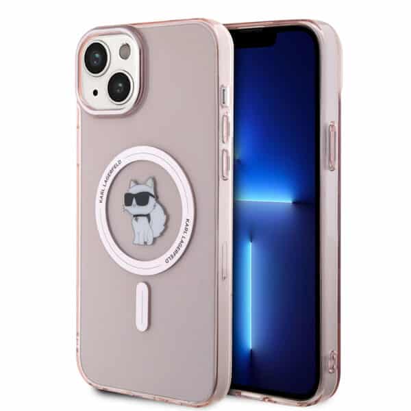 Karl Lagerfeld - IML MagSafe (KLHMP15MHFCCNOP) - iPhone 15 Plus - Ροζ Choupette