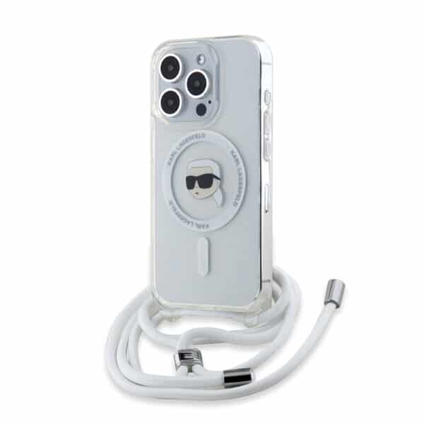 Karl Lagerfeld - IML Crossbody MagSafe (KLHMP15LHCKHNT) - iPhone 15 Pro - Διάφανο Karl Head