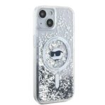 Karl Lagerfeld - Liquid Glitter MagSafe (KLHMP15MLGCHSGH) - iPhone 15 Plus - Διάφανο Choupette Head - Image 6