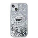 Karl Lagerfeld - Liquid Glitter MagSafe (KLHMP15MLGCHSGH) - iPhone 15 Plus - Διάφανο Choupette Head - Image 3