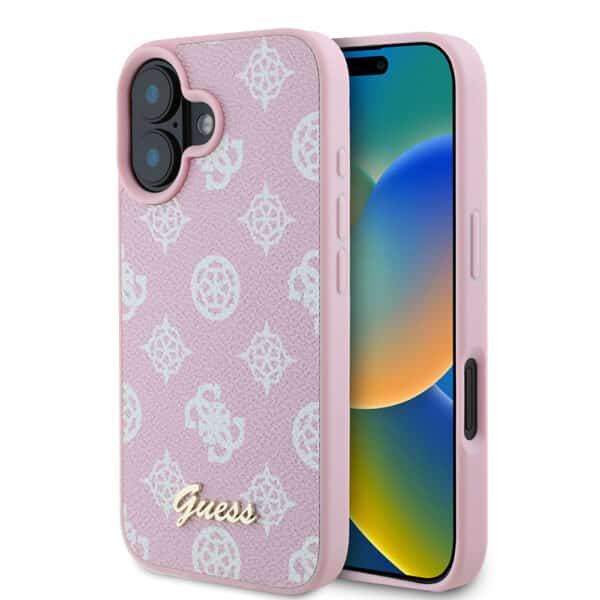 Guess - Peony Script MagSafe (GUHMP16MPGPYSP) - iPhone 16 Plus - Ροζ