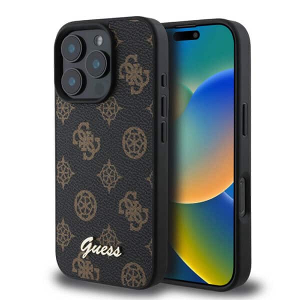 Guess - Peony Script MagSafe (GUHMP16LPGPYSK) - iPhone 16 Pro - Μαύρο