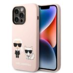 Karl Lagerfeld - Silicone MagSafe (KLHMP14XSSKCI) - iPhone 14 Pro Max - Light Ροζ Karl&Choupette