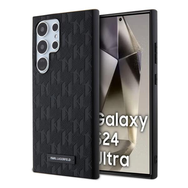 Karl Lagerfeld - Saffiano (KLHCS24LSAKLHPK) - Samsung Galaxy S24 Ultra - Mono Metal Logo