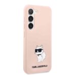 Karl Lagerfeld - Silicone (KLHCS23MSNCHBCP) - Samsung Galaxy S23 Plus - Ροζ Choupette - Image 4