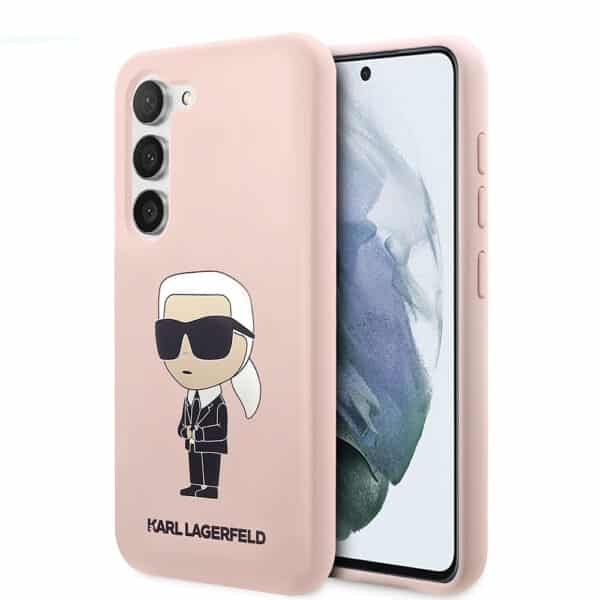 Karl Lagerfeld - Silicone (KLHCS23MSNIKBCP) - Samsung Galaxy S23 Plus - Ροζ Ikonik