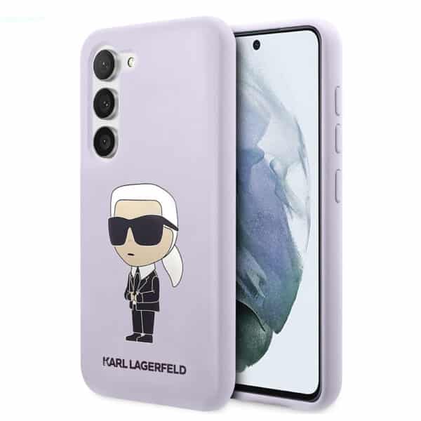 Karl Lagerfeld - Silicone (KLHCS23MSNIKBCU) - Samsung Galaxy S23 Plus - Μώβ Ikonik