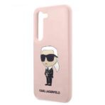 Karl Lagerfeld - Silicone (KLHCS23SSNIKBCP) - Samsung Galaxy S23 - Ροζ Ikonik - Image 3