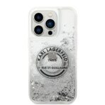 Karl Lagerfeld - Hardcase Liquid Glitter (KLHCP14LLCRSGRS) - iPhone 14 Pro - Ασημί RSG - Image 3