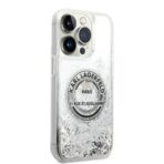 Karl Lagerfeld - Hardcase Liquid Glitter (KLHCP14LLCRSGRS) - iPhone 14 Pro - Ασημί RSG - Image 7