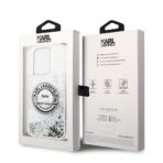 Karl Lagerfeld - Hardcase Liquid Glitter (KLHCP14LLCRSGRS) - iPhone 14 Pro - Ασημί RSG - Image 8