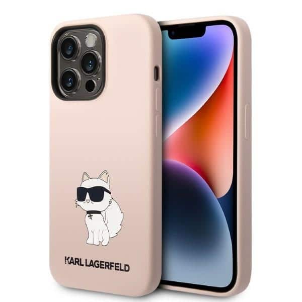 Karl Lagerfeld - Silicone (KLHCP14LSNCHBCP) - iPhone 14 Pro - Ροζ Choupette