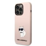 Karl Lagerfeld - Silicone (KLHCP14LSNCHBCP) - iPhone 14 Pro - Ροζ Choupette - Image 5