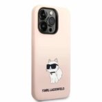 Karl Lagerfeld - Silicone (KLHCP14LSNCHBCP) - iPhone 14 Pro - Ροζ Choupette - Image 7