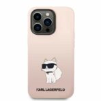 Karl Lagerfeld - Silicone (KLHCP14LSNCHBCP) - iPhone 14 Pro - Ροζ Choupette - Image 3