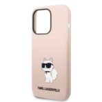 Karl Lagerfeld - Silicone (KLHCP14LSNCHBCP) - iPhone 14 Pro - Ροζ Choupette - Image 2