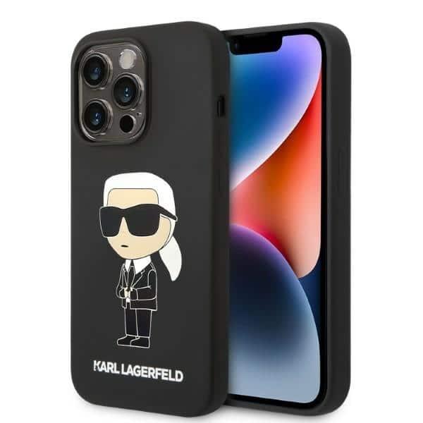 Karl Lagerfeld - Silicone (KLHCP14LSNIKBCK) - iPhone 14 Pro - Ikonik